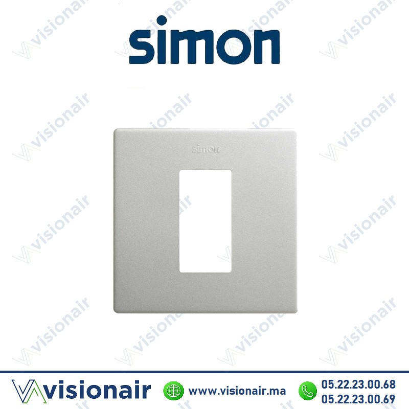 [27101610-093] Cadre Simon 270 1 module Minima Aluminium 27101610-093