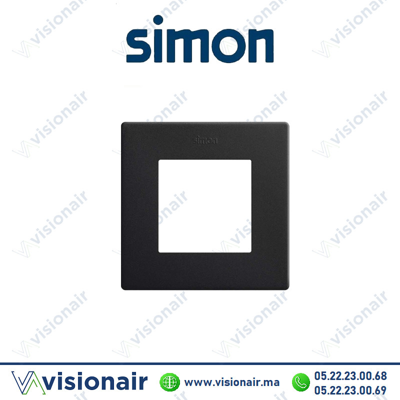 [27192610-098] Cadre Simon 270 1 module IP44 noir mat 27192610-098