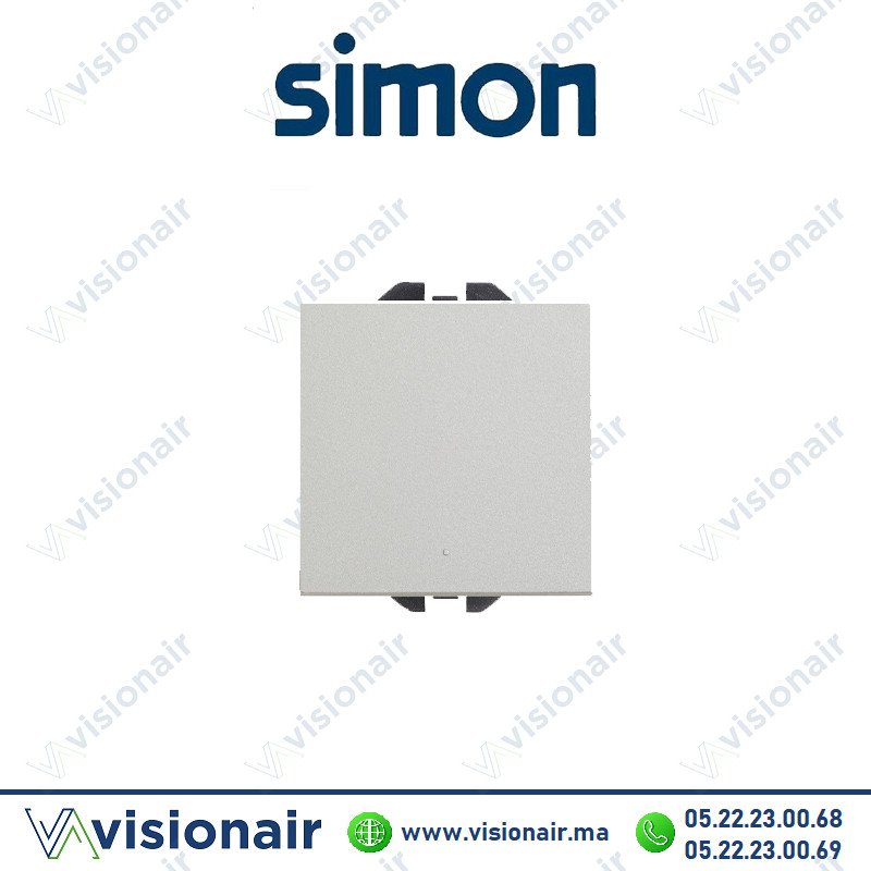 [20000101-093] Interrupteur Simon 270 10Ax large aluminium 20000101-093