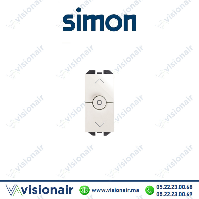 [20001333-090] Interrupteur Simon 270 volet roulant étroit blanc 20001333-090