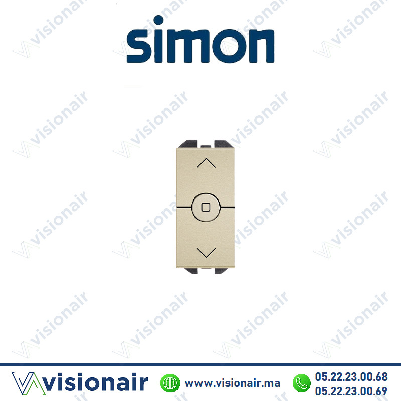 [20001333-094] Interrupteur Simon 270 volet roulant étroit champagne 20001333-094