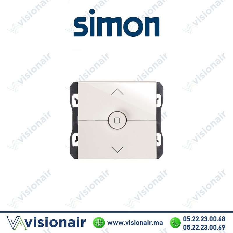 [20000333-090] Interrupteur Simon 270 volet roulant large blanc 20000333-090