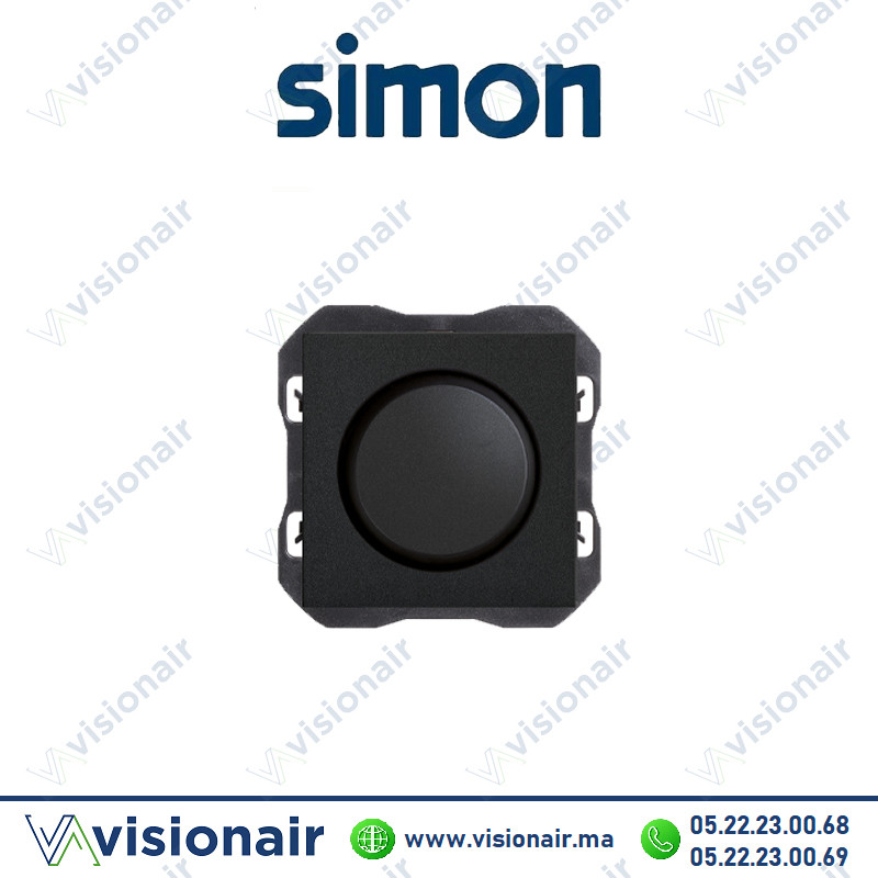 [20000313-098] Variateur rotative Simon 270 CF à deux fils Noir mat 20000313-098