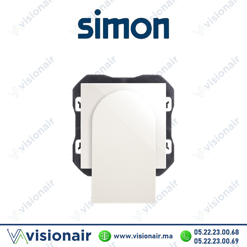 [20000546-090] Prise Simon 270 fibre optique double blanc 20000546-090
