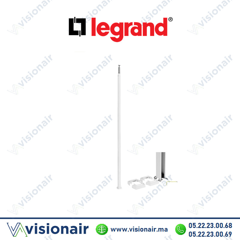 [LEG653010] Colonne à clippage direct Legrand 1 compartiment 2.67m blanc 653010