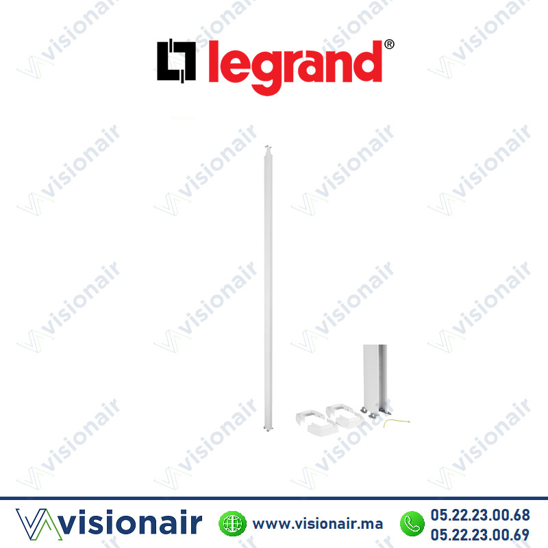 [LEG653030] Colonne à clippage direct Legrand 2 compartiments 2.67m blanc 653030