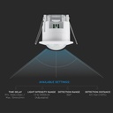 Détecteur de mouvement V-TAC encastré 6M 360° IP20 SKU5090 Casablanca Maroc