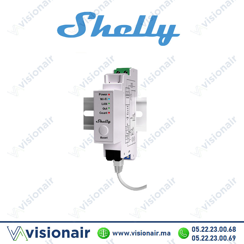[SHELLY-PROEM] Relais domotique SHELLY Wi-Fi Pro EM compteur avec pince 50A SHELLY-PROEM