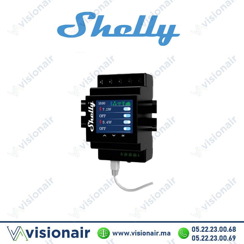 [SHELLY-PRO4PM] Relais domotique SHELLY Wi-Fi Pro 4 canaux avec mesure de consommation