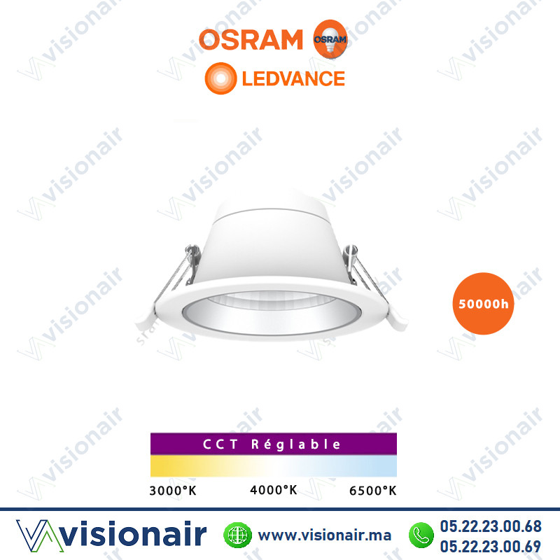 [LEDV4099854308376] Downlight LED LEDVANCE alu G2 rond enc15/20 W CCT IP40