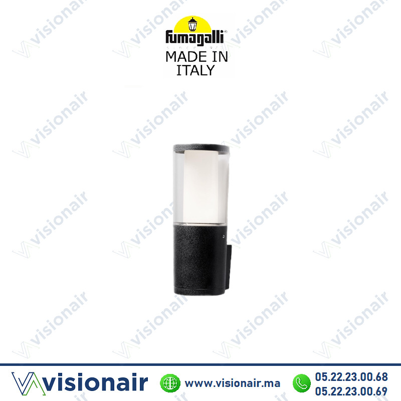 [FUMACARLOWALL-N] Applique murale Fumagalli Carlo Wall GU10 3,5W CCT Noir DR1.570.U1K