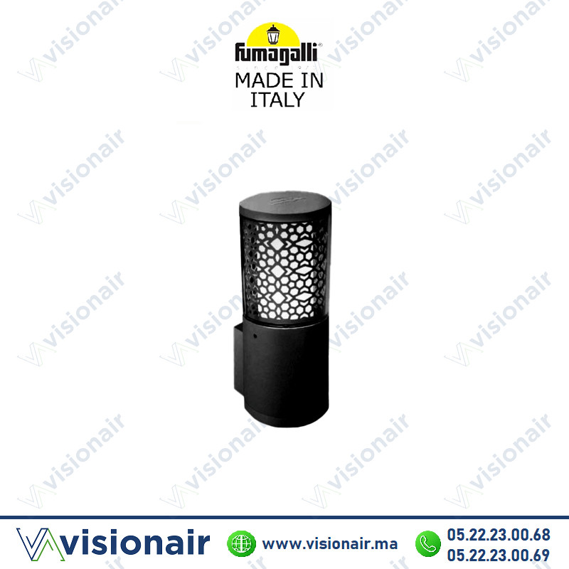 [FUMACARLOWALL-DECO-N] Applique murale Fumagalli Carlo-Wall Deco GU10 3,5W CCT Noir DR3.570.U1K