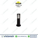 [Carlodec400N] Borne de jardin Fumagalli Carlo deco 400 GU10 noir