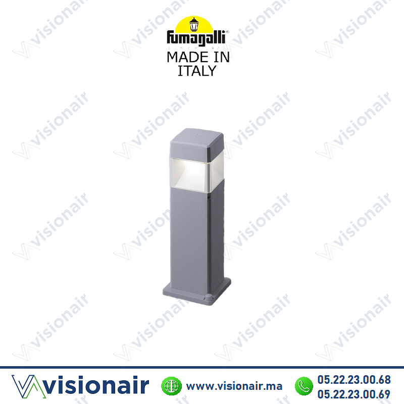 [ELISA500G] Borne de jardin Fumagalli Elisa 500 Gris GX53 10W CCT DS2.563.D1K