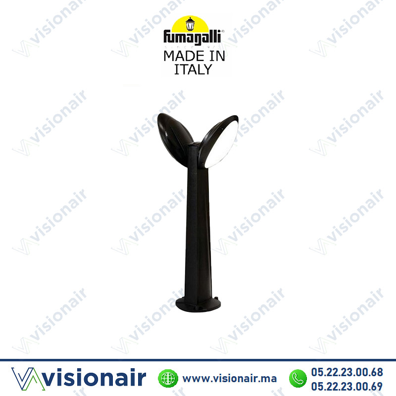 [FUMAGABRIREMI-LUCIA-N] Borne de jardin Fumagalli GABRI REMI/LUCIA 2L E27 Noir 1R3.613.X20
