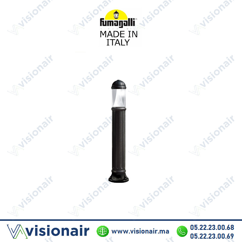 [SAURO800N] Borne de jardin Fumagalli SAURO 800 GX53 10W CCT Noir D15.554
