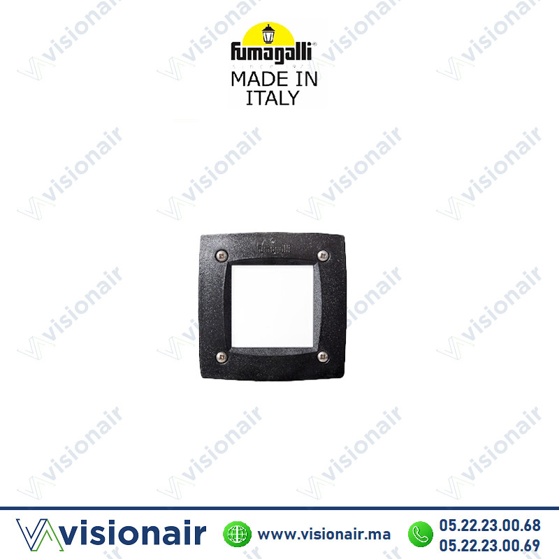[FUMALETI3C1N] Balisage Fumagalli Leti carré 100 GX53 3W Noir 3C1
