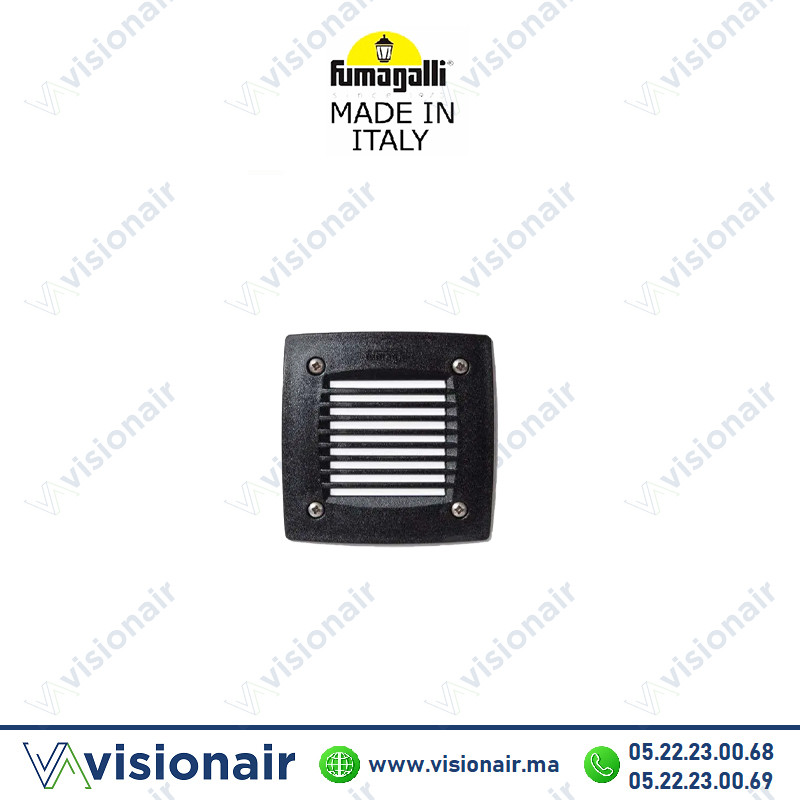 [FUMALETI3C2N] Balisage Fumagalli Leti carré 100 GX53 3W Noir 3C2