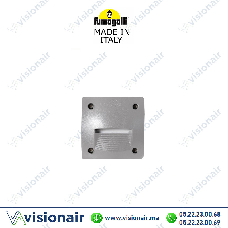 [FUMALETI3C4G] Balisage Fumagalli Leti carré 100 GX53 3W Gris 3C4
