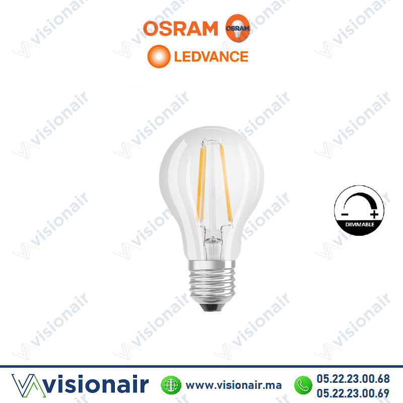 [LEDV4058075768451] Lampe LED A60 Ledvance Dimmable Filament 7W E27 2700°K