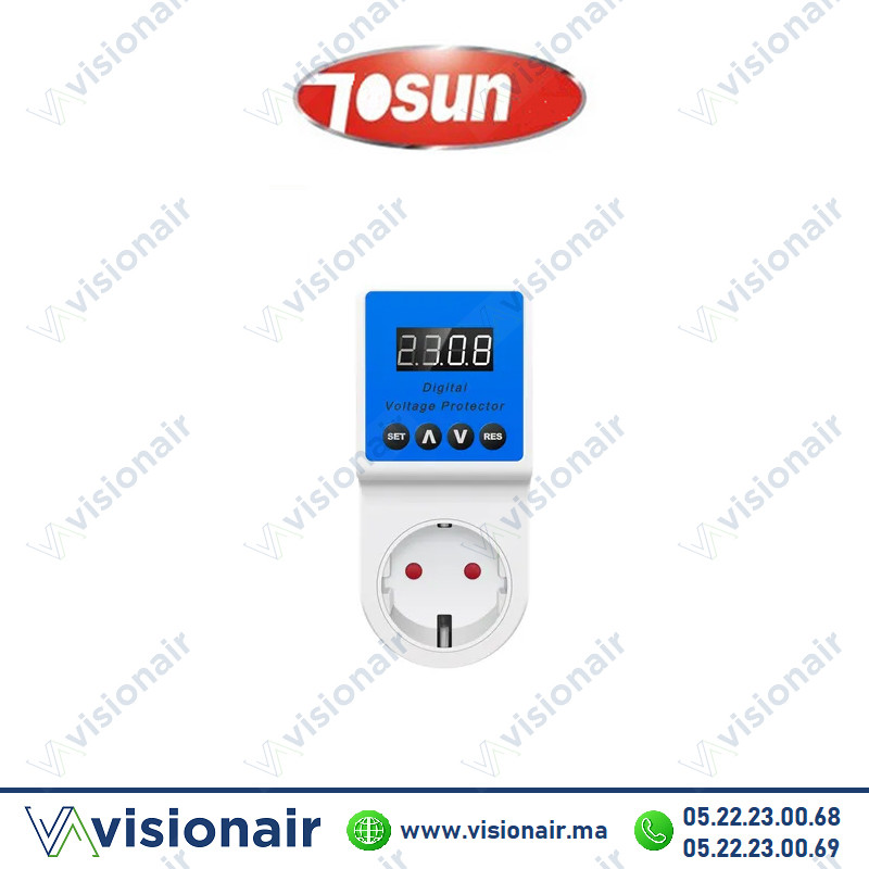[ts-vpd2000] Prise protégée surtensions Tosun 1 prise ts-vpd2000