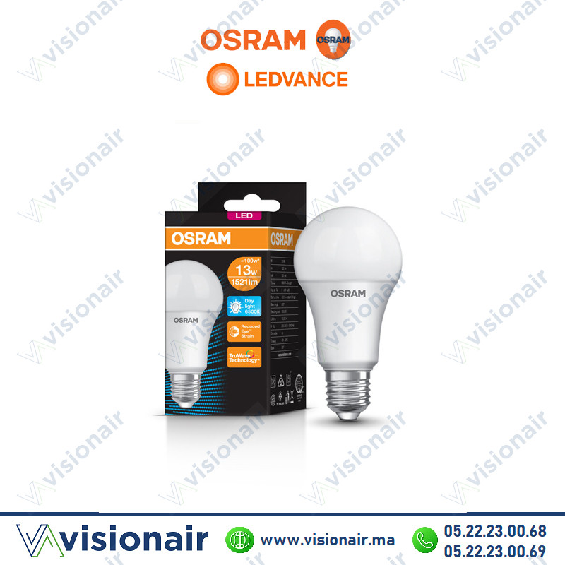 [OSR4058075202306] Lampe LED Osram A60 13W E27 6500°K