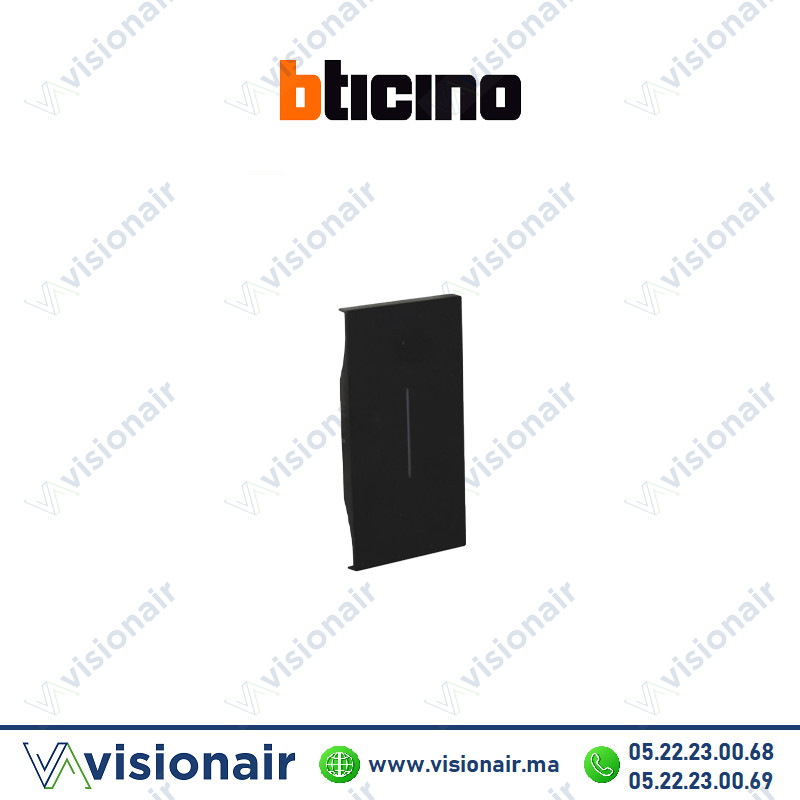 [BTKG01MH2] Enjoliveur pour cmde éclairage 2M BTICINO Living Now My Home Noir BTKG01M2