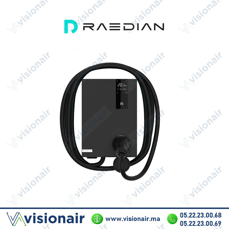 [RADNEO22KW] Borne de recharge Raedian NEO 22kW avec câble 5m Wifi/Bluetooth