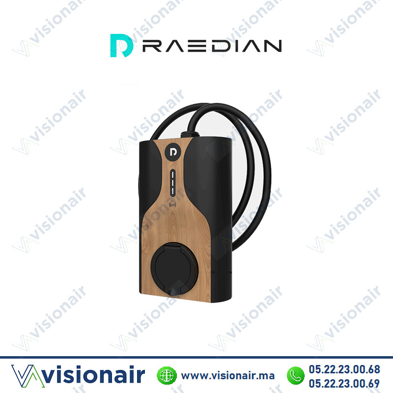 [RADNORA22KW] Borne de recharge Raedian NORA 22kW avec câble 5m Wifi/Bluetooth