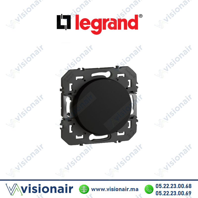 [LEG600201] Interrupteur Legrand Dooxie va et vient Noir mat 600201