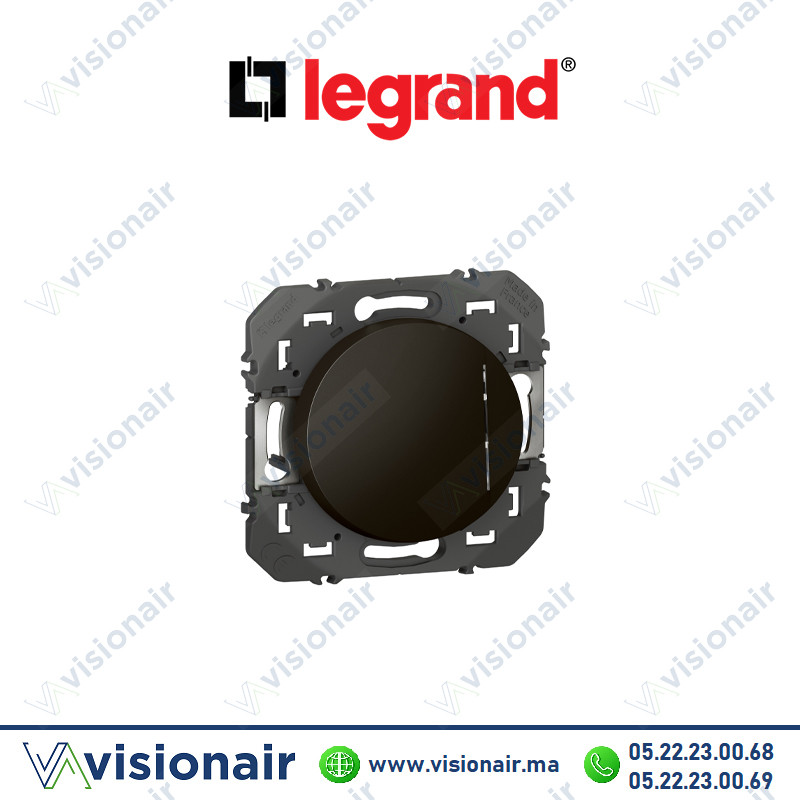 [LEG095262] Interrupteur Legrand Dooxie va et vient luminaire Noir mat 095262
