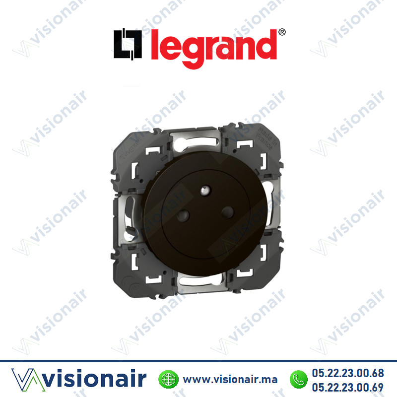[LEG600535] Prise 2P+T Legrand Dooxie surface 16A Noir mat 600535