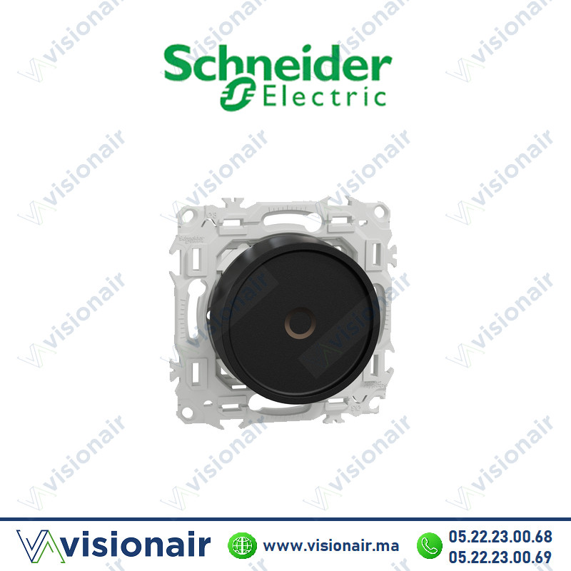 [S940513] Variateur rotatif connecté Schneider Odace Noir S940513