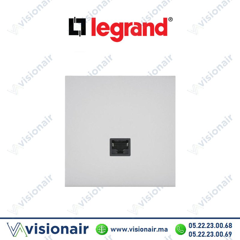 [LEG67525] Legrand art d'Arnould prise RJ45 Catégorie 6 FTP acier Satin 67525