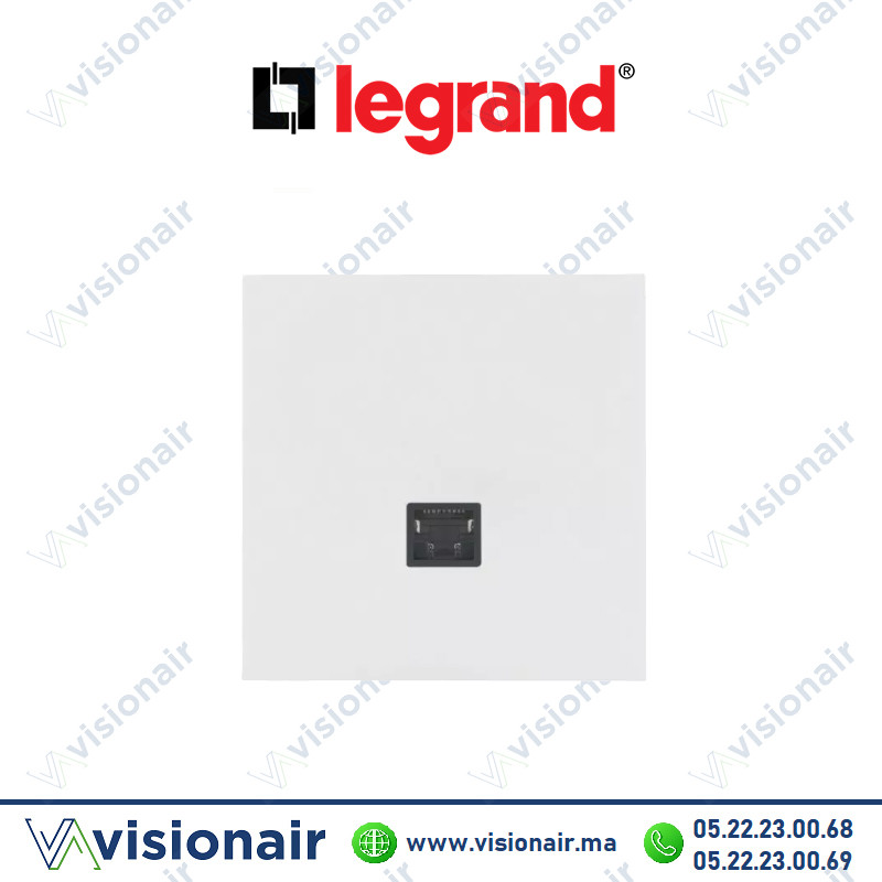 [LEG67925] Legrand art d'Arnould prise RJ45 Catégorie 6 FTP blanc satin 67925