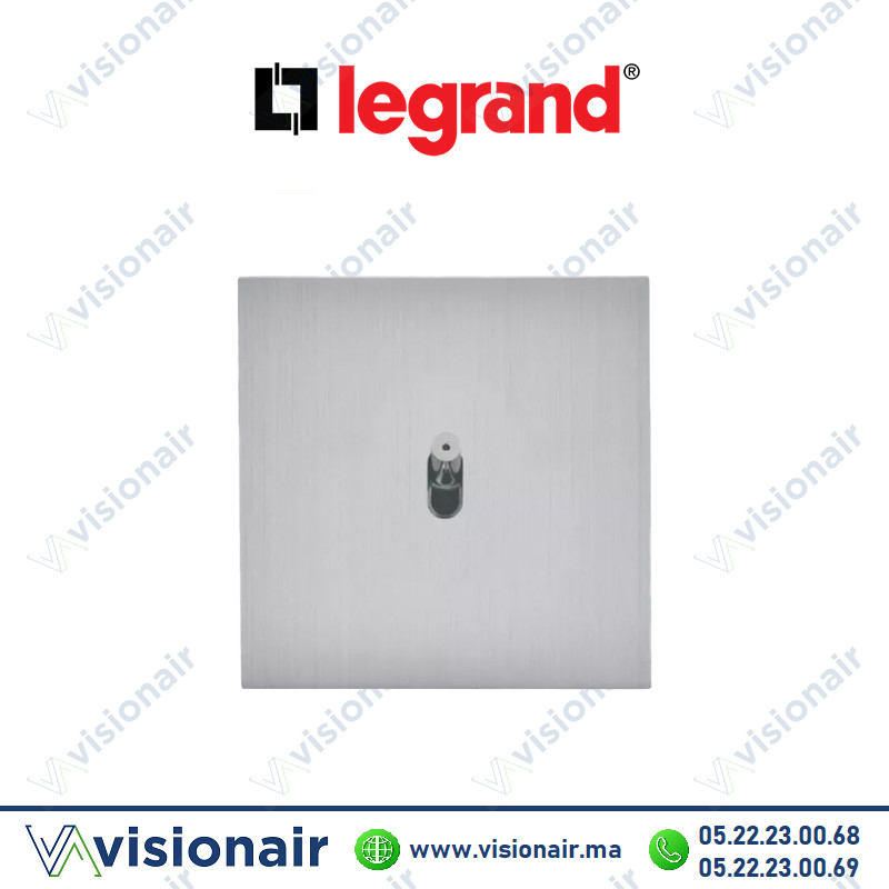 [LEG67417] Legrand art d'Arnould poussoir lumineux acier brossé 67417