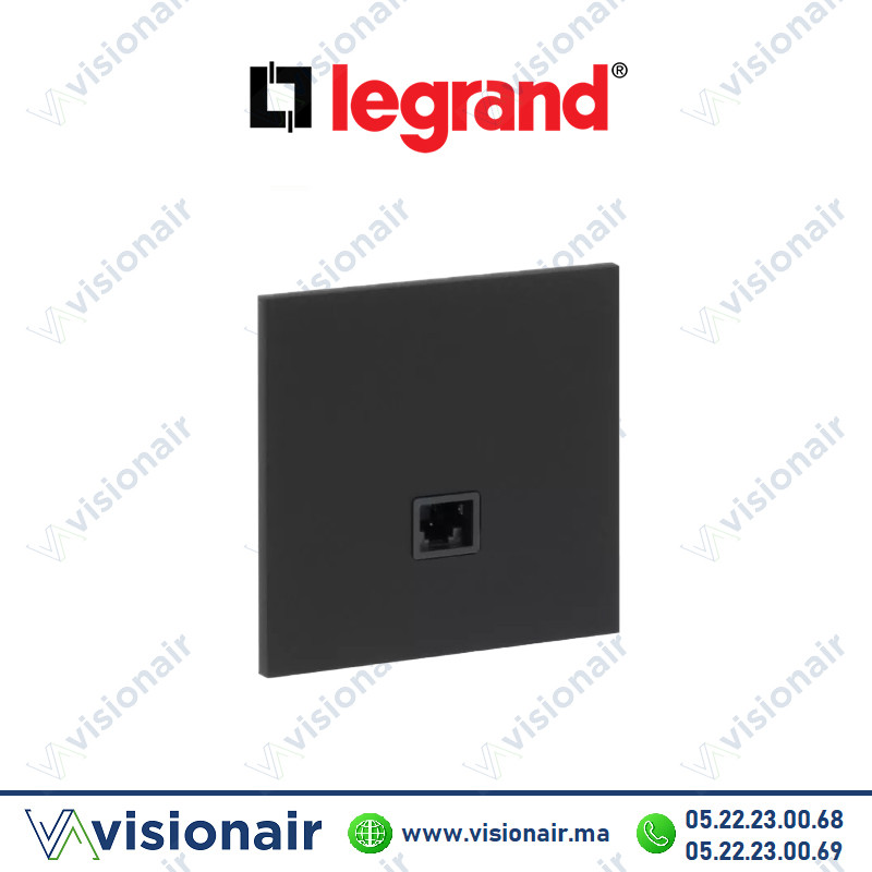 [LEG67825] Legrand art d'Arnould prise RJ45 Catégorie 6 FTP noir mat 67825