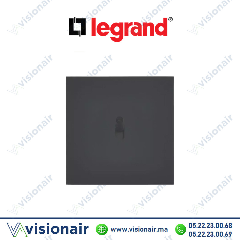 [LEG67817] Legrand art d'Arnould poussoir lumineux noir mat 67817