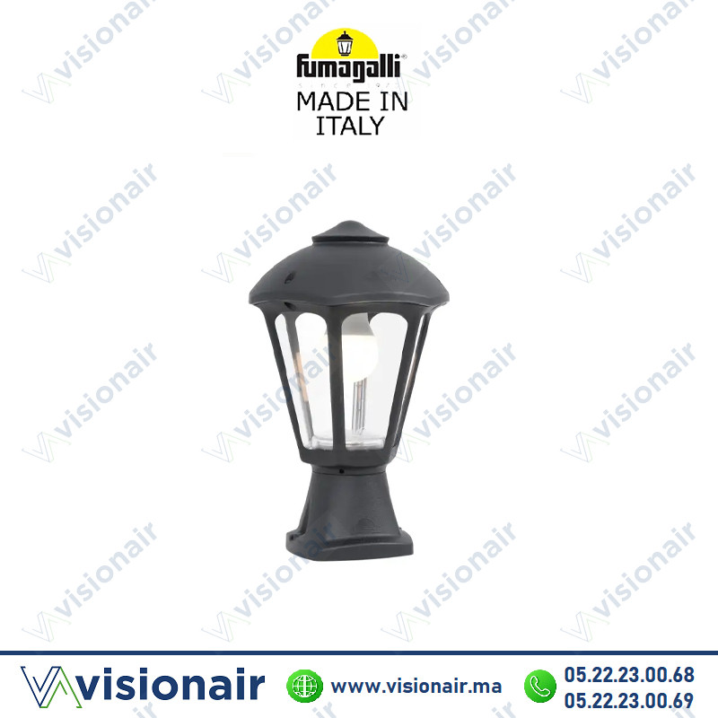 [FUMAGIAMPY] Borne de jardin Fumagalli Disma Giampy 330 Noir E27 H21.114.000.AXE27