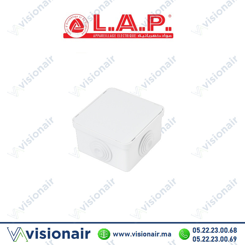 [LAP7408] Boîte étanche LAP carrée 80x80x50 7408