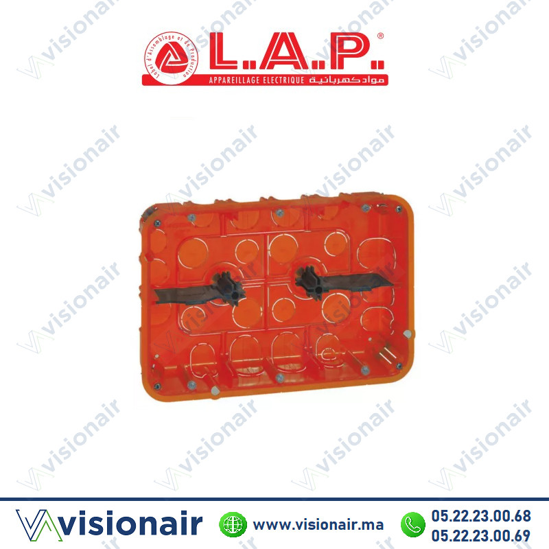 [LEG080126] Boîte LEGRAND Batibox maçonnerie 2x3 postes ou 2x6 à 8 modules 080126