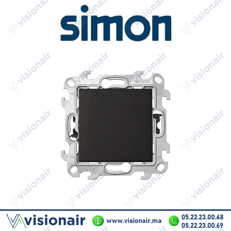 [2410101-098] Interrupteur simple SIMON 24 Noir mat 2410101-098
