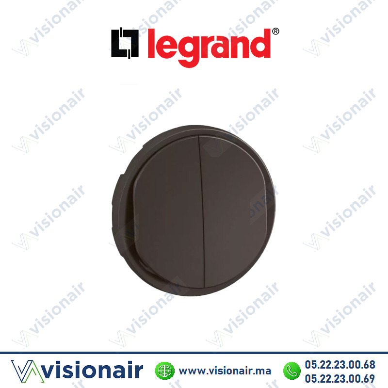 [LEGCN2001] Enjoliveur double Legrand Céliane Noir CN2001