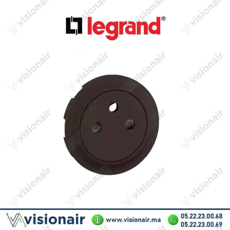 [LEGCN0111] Enjoliveur 2P+T Legrand Céliane Noir CN0111