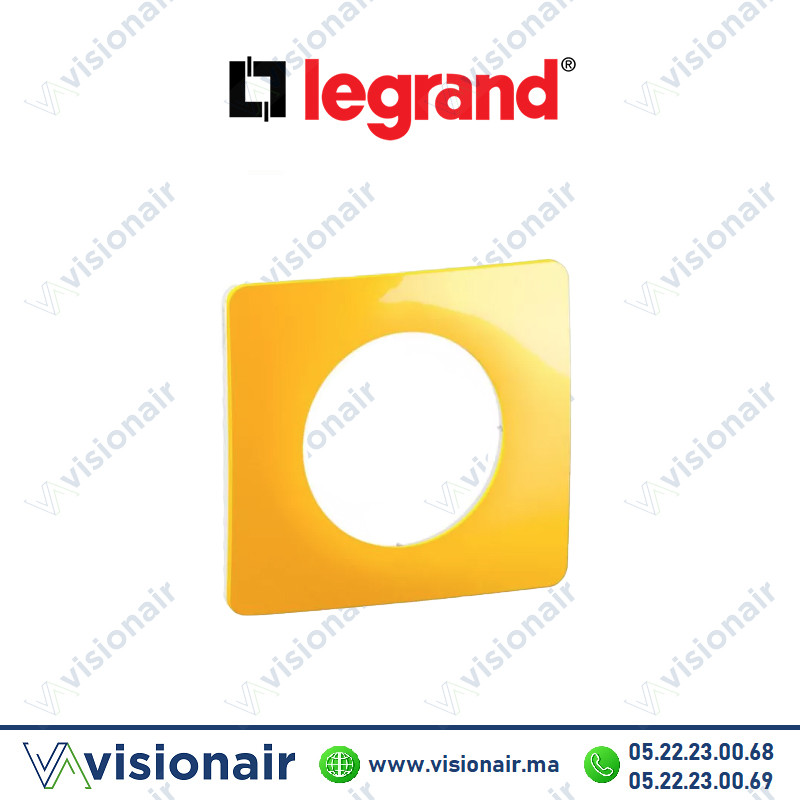 [LEGCP0401] Plaque Legrand Céliane Jaune Safran 1 poste CP0401