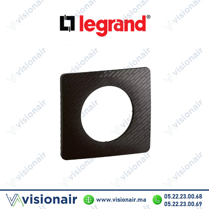 [LEGCP0701] Plaque Legrand Céliane Noir Météore 1 poste CP0701