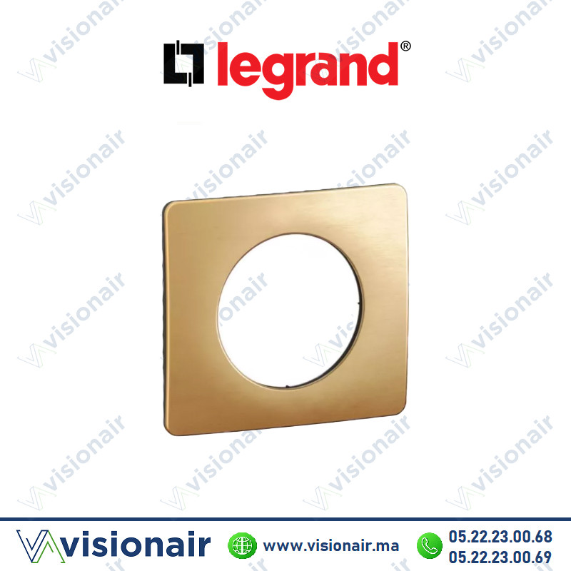 [LEGCP1201] Plaque Legrand Céliane Laiton Satiné 1 poste CP1201