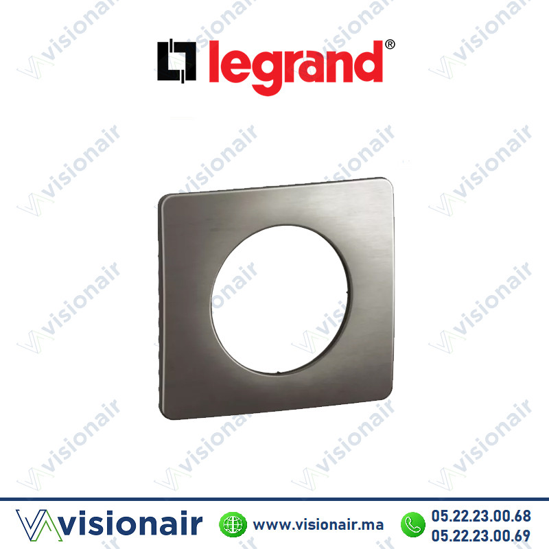 [LEGCP1801] Plaque Legrand Céliane Alu Satiné 1 poste CP1801