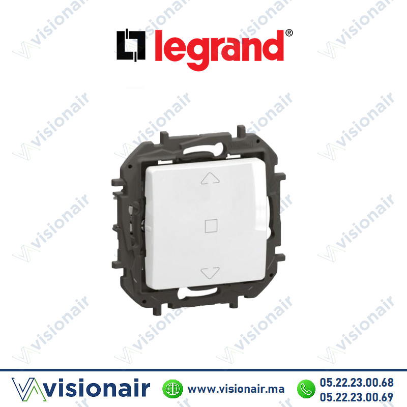 [LEGNP2611WH] Poussoir volet roulants Legrand Niloe Blanc