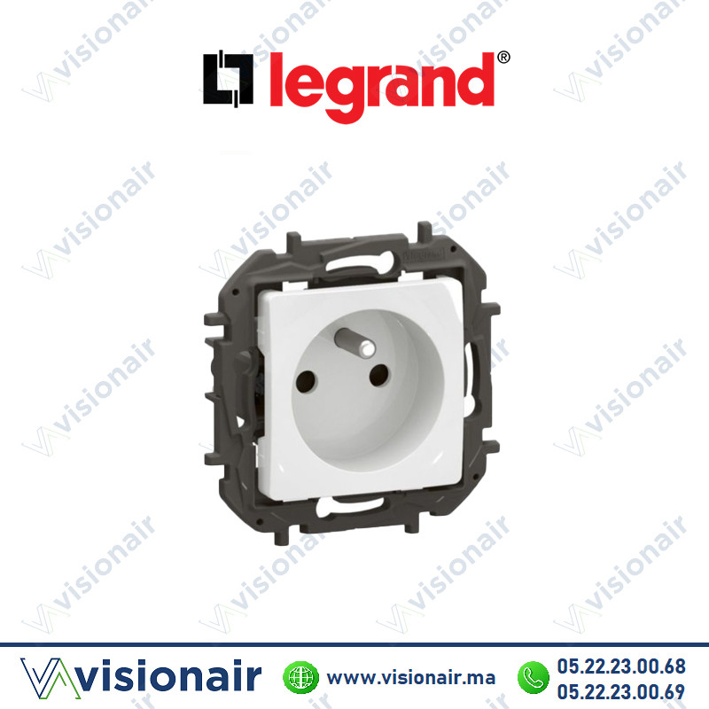 [LEGNP3102WH] Prise 2P+T Legrand Niloe Blanc
